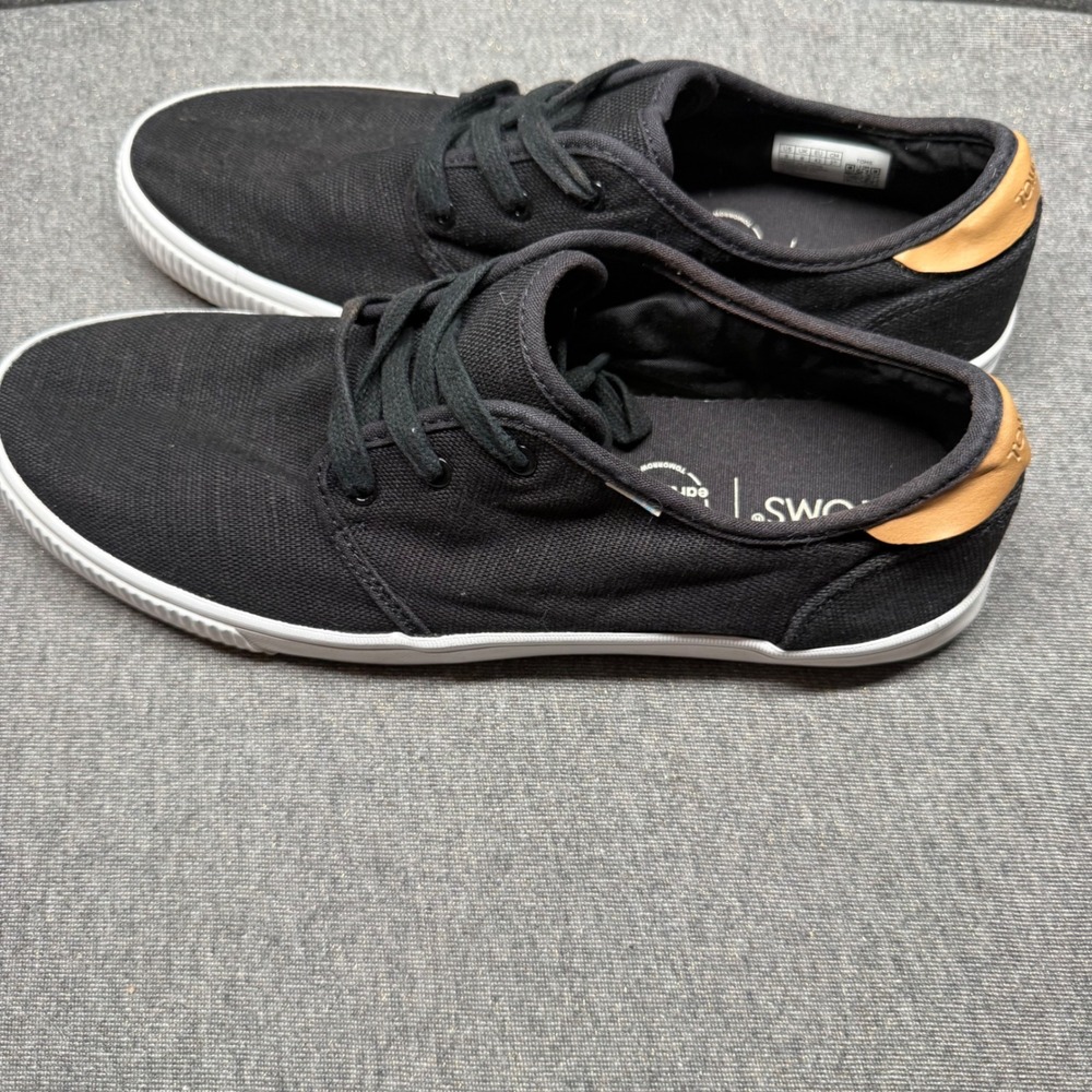 Casual Sneaker Canvas Walking Black‎ Toms 9 - Picture 3 of 6